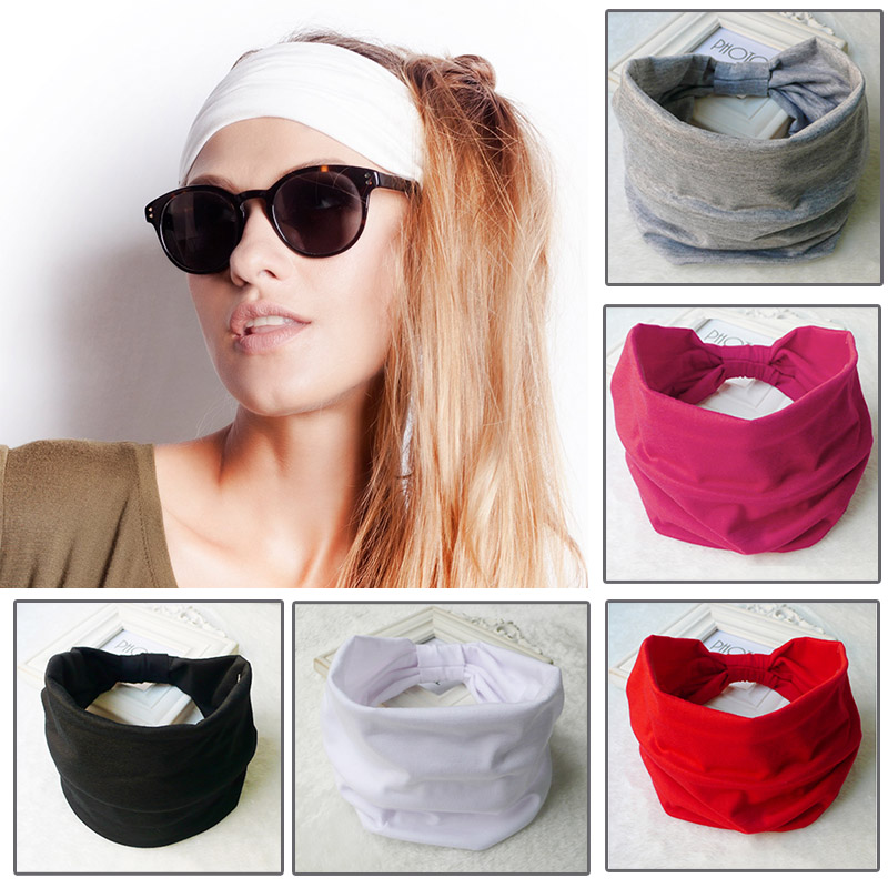 

Moisture Wicking Turban Headband for Sports, Running, Workout and Yoga, Insulates and Absorbs Sweat, Women Hair Band