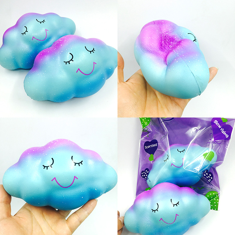 

squishies wholesale kawaii rare jumpo squishy galaxy cloudy slow rising squishy with package squeeze toy kid gift scented Free Ship