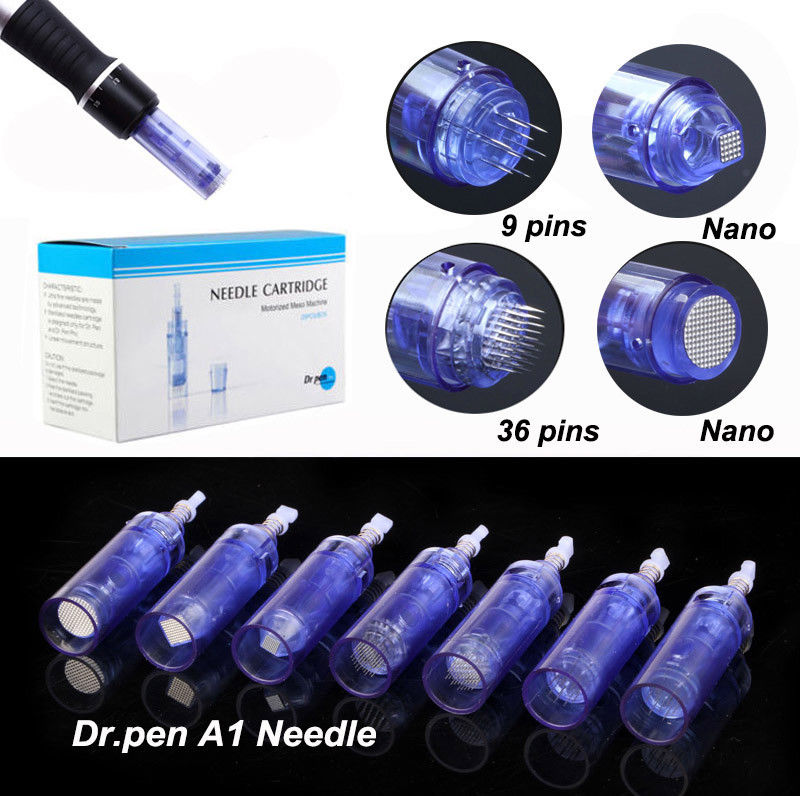 

10pcs/lot dr pen A1 Needle cartridge 9/12/36 42 pins for dermapen microneedle rechargeable dermaRoller