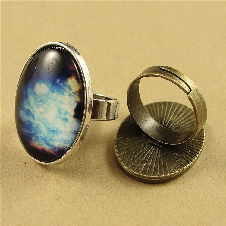 

100 pcs alloy adjustable ring bases blanks 1825mm cabochon rings settings antique bronze antique silver jewelry components