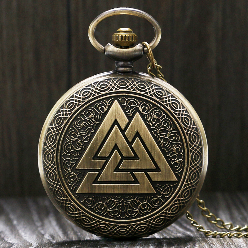 

Vintage Bronze Fashion Quartz Pocket Watch with Necklace Chain pocket watch for men women Vintage Clock Fob Gifts, P1031