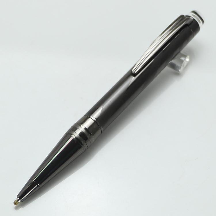 

Luxury Limited edition MT pens Ceramics metal gray ballpoint pen / rollerball pen hot sale brand school office supplies writing pens, Blue;orange
