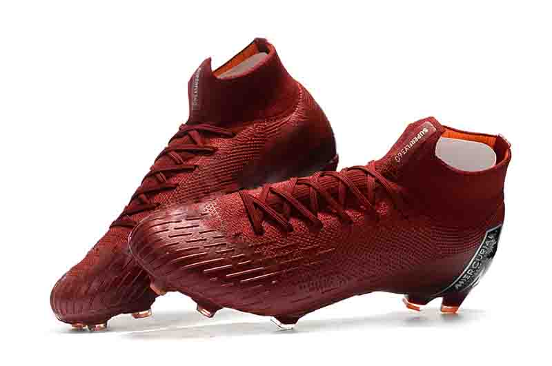 botas de futbol rojas