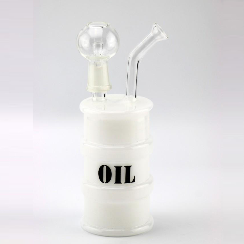 

Glass Oil Rigs bong mini drum rig 14mm nail and dome tall 6.6" hookah water pipe