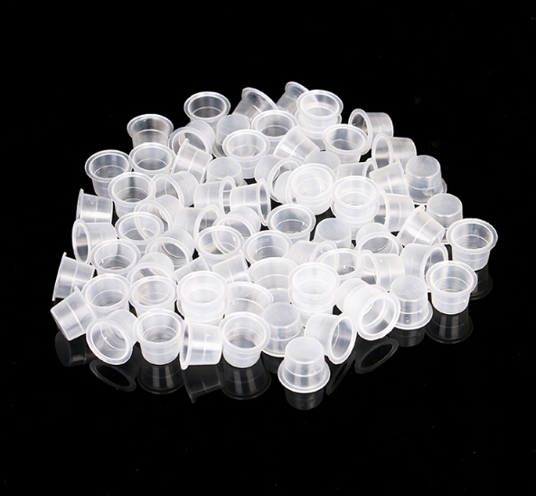 

1000pcs Large Size Small Medium Plastic Disposable Tattoo Ink Holder Cups Pigment Supplies Permanent Beauty Makeup