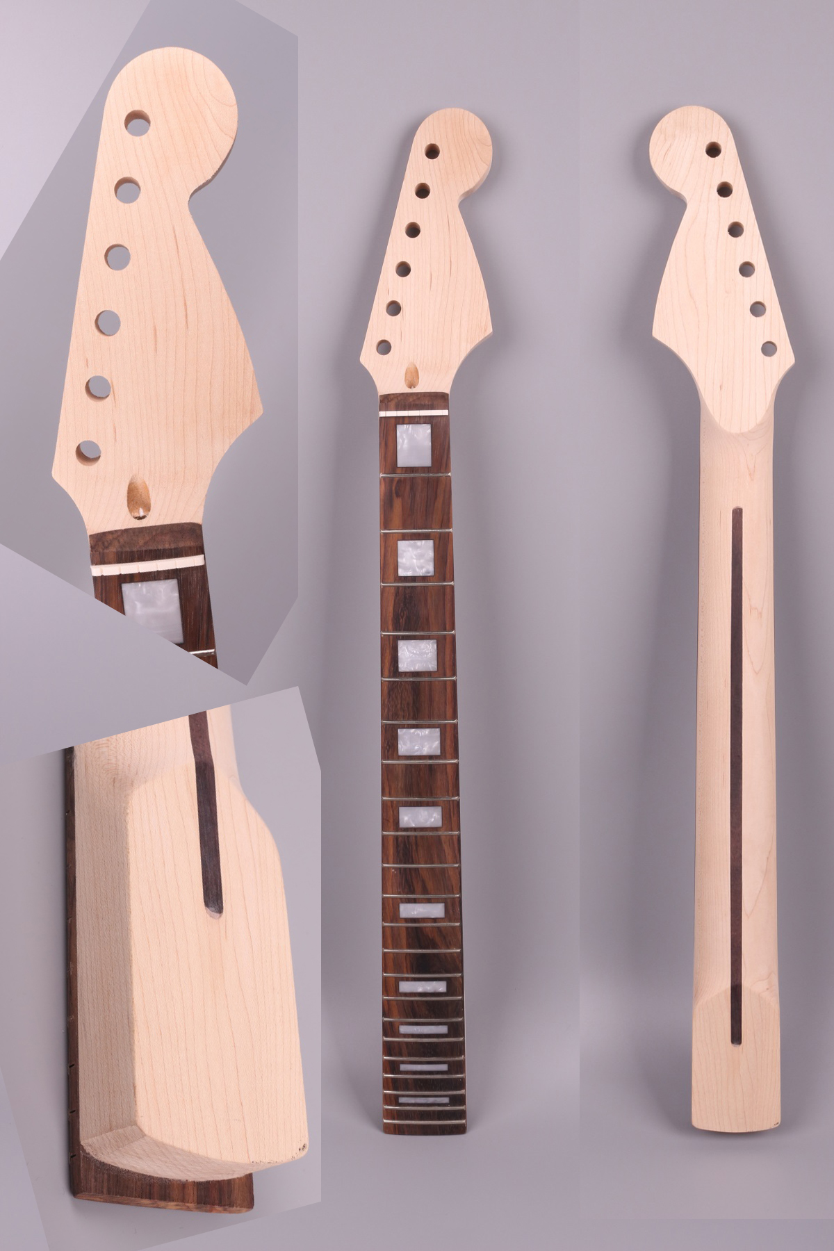 

unfinished electric guitar neck 22 fret 25.5 inch Maple wood ST Strat electric guitar replacement truss rod #3