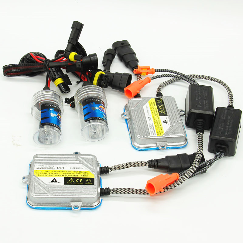 

fast bright car xenon headlight 9005 9006 hb3 hb4 hid AC 12v 55w 6000k h1 h3 h7 h11 xenon kit