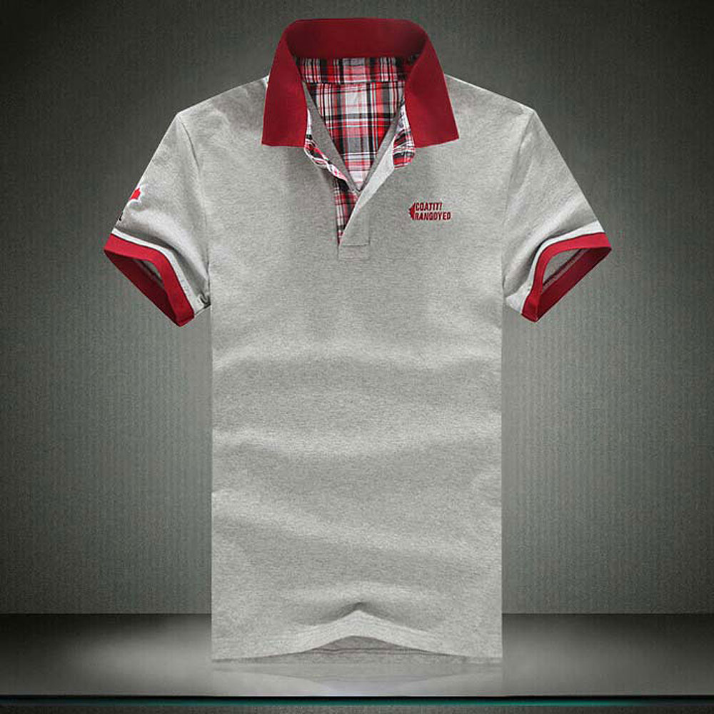 

Embroidered Cotton Polo Shirts New Men 'S Fashion Shirt Mens Short Sleeve Polo Shirt New Fashion, White;black