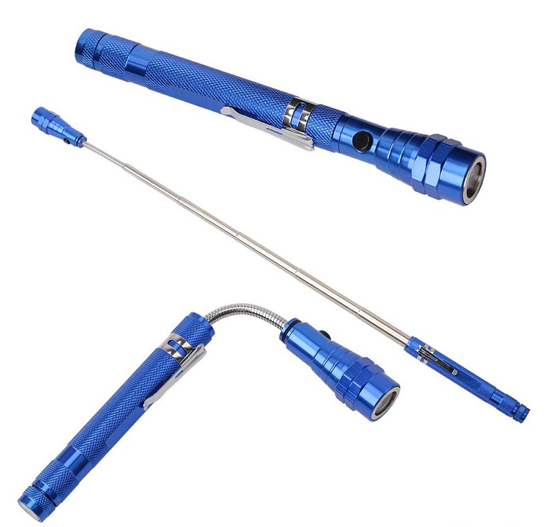 

Magnetic 3LED Worklight Flashlight Telescoping Pick Up Tool Flexable Head Extendable Work Light Torch Lamp for Car Repair Searchlight