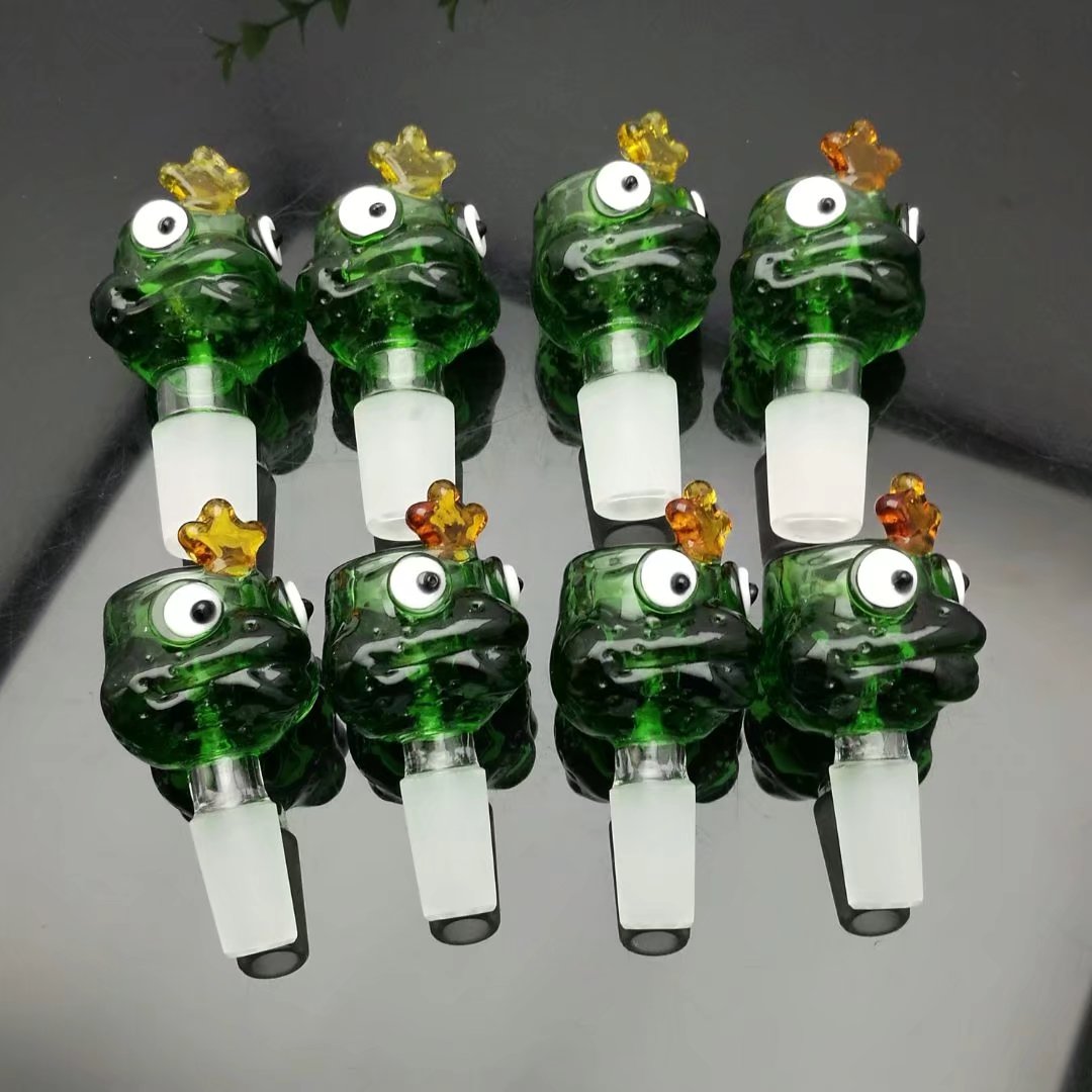 

Frogs' cartoon glass bubble head Wholesale Glass bongs Oil Burner Pipes Water Pipe Oil Rigs Smoking, Oil