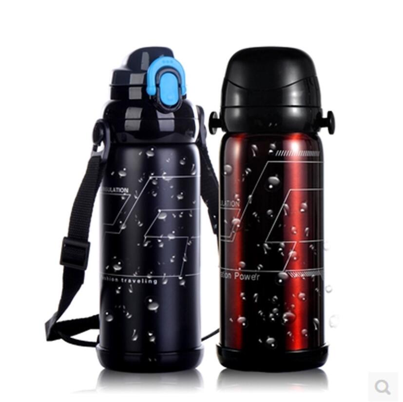 Outdoor Edelstahl Trinkflasche Wasserflasche Isolierflasche Sport Thermos 5Color