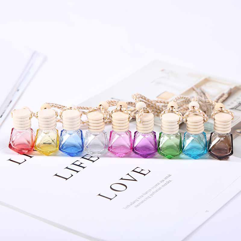 

Empty glass Bottles Containers Vials car pendant bottle essential oil bottles Perfume bottle fast shipping F478