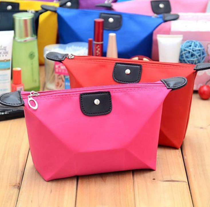 

10 Colors High Quality Lady MakeUp Pouch Cosmetic Make Up Bag Clutch Hanging Toiletries Travel Kit Jewelry Organizer Casual Purse
