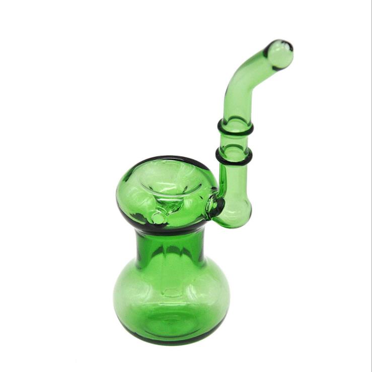 

New film, glass pipe, mini pure green glass pipe, portable, easy to clean pipe