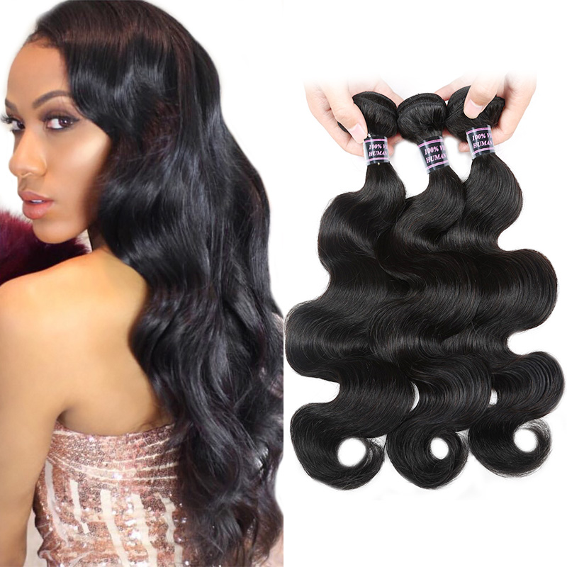

Ishow Human Hair 10A Peruvian Body Wave Hair Bundles for Women Girls All Ages 3Pcs 100% Remy Extensions Wefts Weaves Natural Color 8-28 Inch