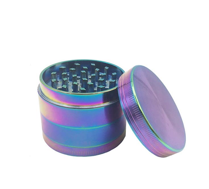 

Bright blue TOBACCO GRINDER 55mm diamond tooth grinder zinc alloy broken smoke detector