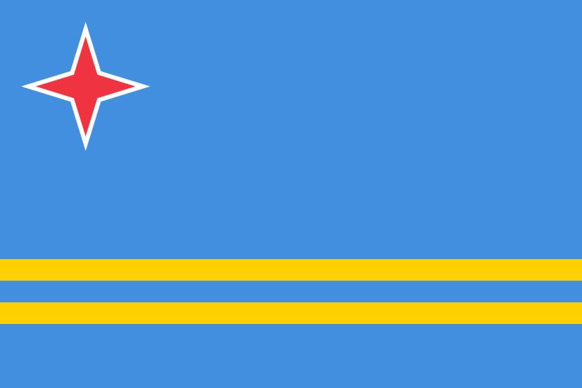 

Netherlands Holland Flag of Aruba 3ft x 5ft Polyester Banner Flying 150* 90cm Custom flag outdoor