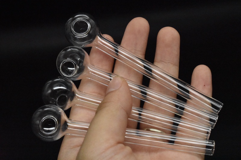Great cheap Clear Pyrex Glass Oil Burner Pipe Clear Glass Oil Burner Glass tue Pipe Oil Nail smoking Pipe-image-413976051