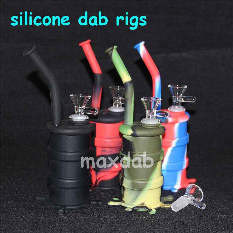 

Silicone dab Rigs Waterpipe Hookah Bongs Silicone Dab Rigs silicone container nectar collector bubbler bong for smoking dery herb bong