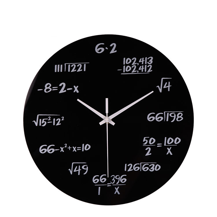 

Acrylic Wall Clock Mathematics Formula Wall Clock Living Room Office