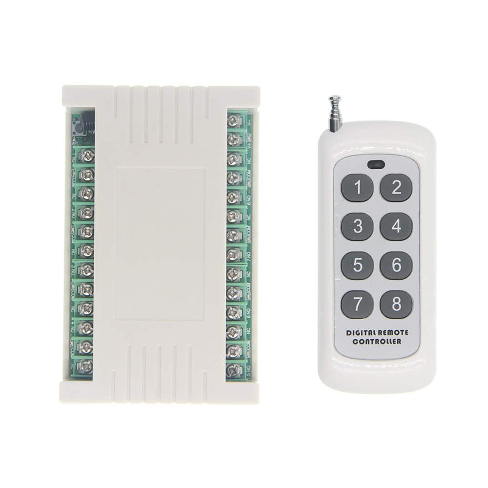 Canal 1//2CH sans fil Fréquence Radio Télécommande Récepteur Relais Commutateur 315//433MHZ