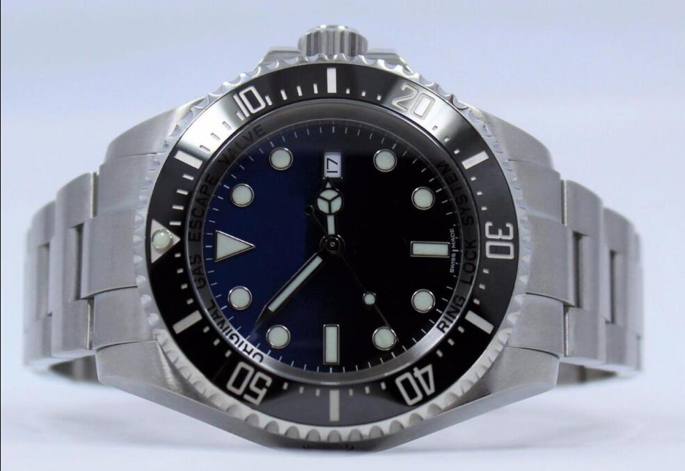 

High quality 44mm ceramic bezel stainless steel d-BLUE High quality seadweller limited 116660 Automatic Mechanical Mens Watch Watches