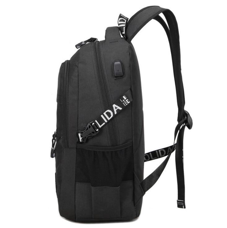 

Schoolbag Canva+Oxford fabric fabric Backpack The leisure fashion Striped backpack Outdoor travel bags High-capacity Knapsack A05, Navy blue