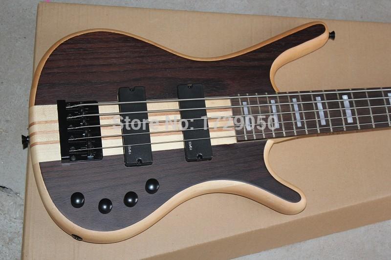 

free shipping china Custom shop Top Quality 2015 W LTD Corvette 5 strings Bass natural one piece neck electric bass 930