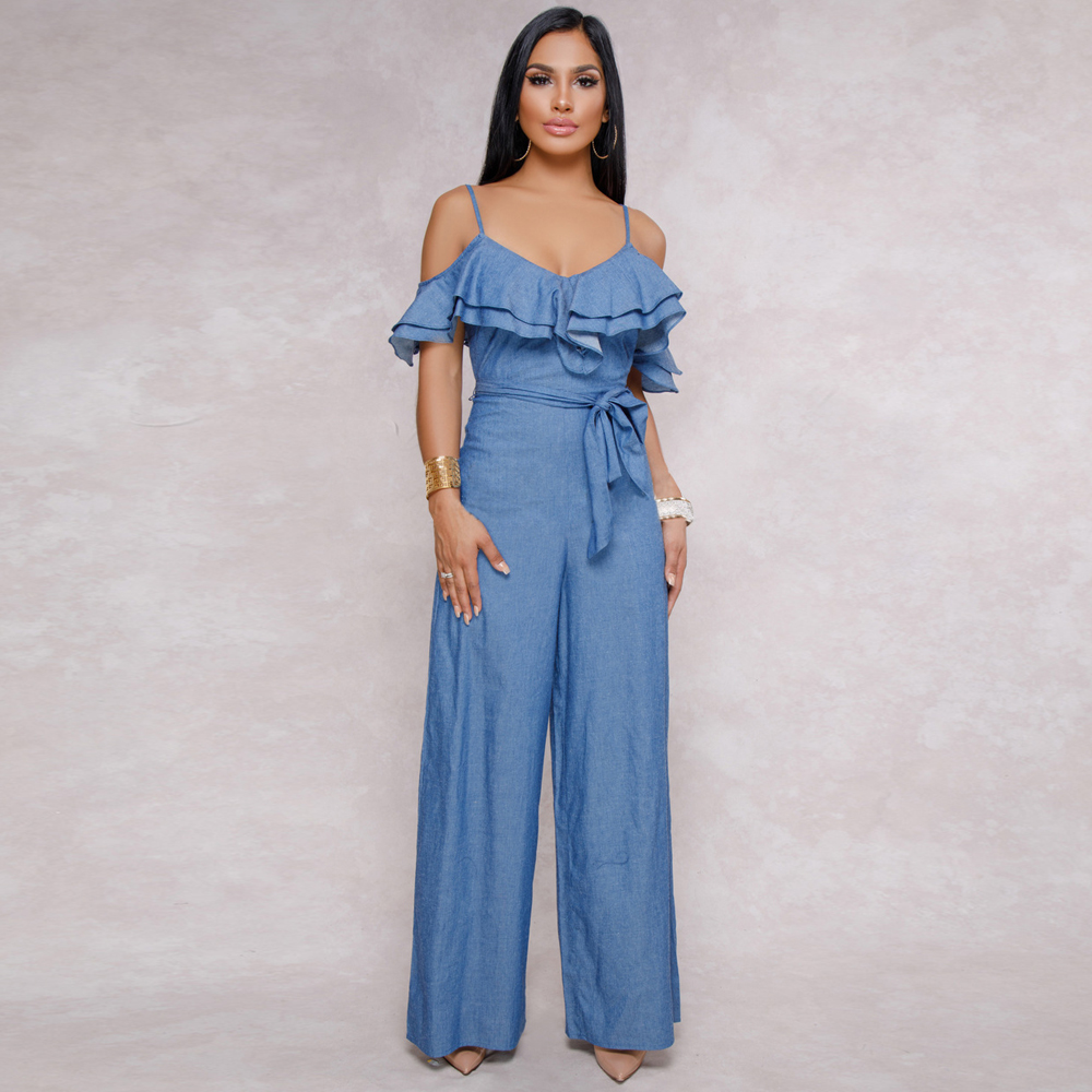 summer denim jumpsuit