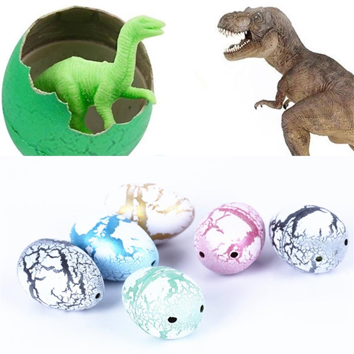 Hot 12Pcs Magic Hatching Dinosaur Add Water Growing Dino Eggs Inflatable Kid Toy