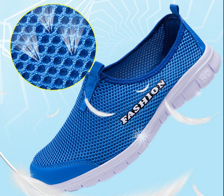 New Fashion Lightweight Mesh Breathable Couple Shoes Mens and womens Casual Men Sneakers Adult Sports Running Shoes size 35-46