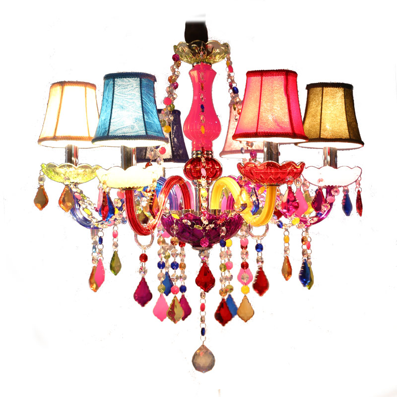 

Modern Colorful Crystal Chandelier Light Home Hotel Decoration Designed European Type Elegant Chandelier Made in Zhongshan