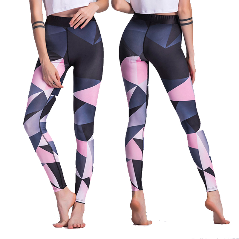 

Sport Trousers Sport Pants Women Elastic Printed Yoga Pants Yoga Leggings Running Tights Sport Leggings Gym Clothes Fitness Yoga, As showe