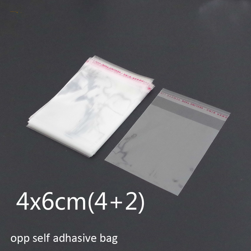 1000pcs clear resealable bopp poly cellophane bags 4x6cm 42 transparent opp gift bags plastic storage bags self adhesive seal-image-415497871