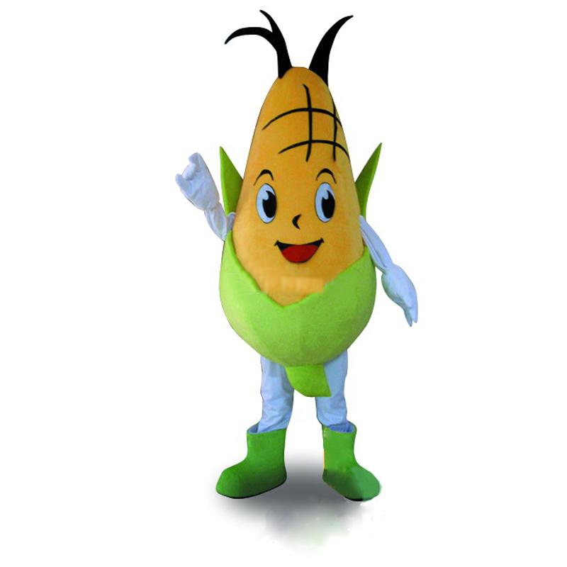 2018 Haute qualité Livraison Gratuite Maïs Maïs Costume De Mascotte Fantaisie Robe De Soirée Halloween Carnaval Costumes