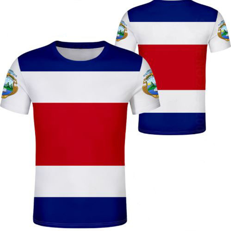 

COSTA RICA t shirt diy free custom made name number cri t shirt nation flag cr spanish country rican college print photo clothes, 1008