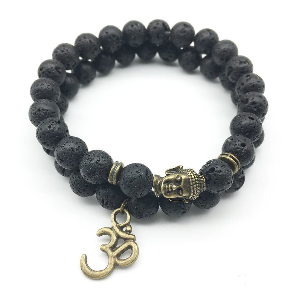 SN1274 Vente Chaude 2018 Bouddha Ohm Charme Bracelet Ensemble Vintage Design Yoga Bracelet Haute Qualité Bijoux En Gros Livraison Gratuite