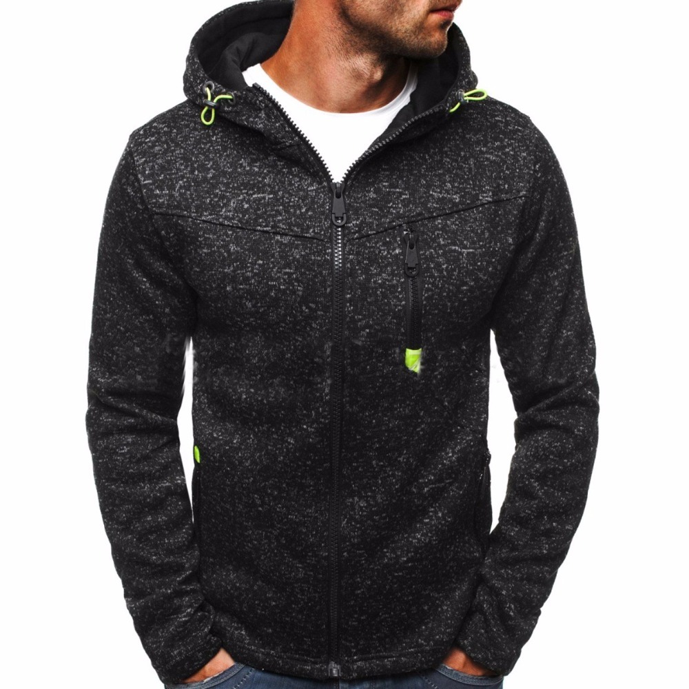 Winter Hoodie Male Cardigan 2017 New Long sleeve hoodies men Zipper Sweatshirt Hoodies Mens Hooded Plus size Coat Jacket S18101701