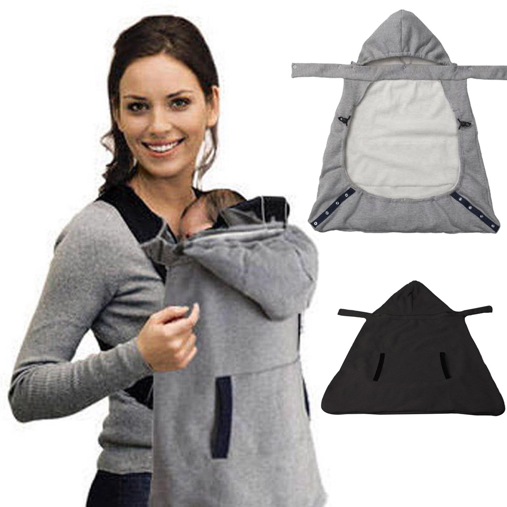 MUQGEW Baby Carrier Sling Cloak Warm Cape Cloak Winter Cover Wind Out Necessary Carry Baby Sling Carriers 2-30M-image-433382939