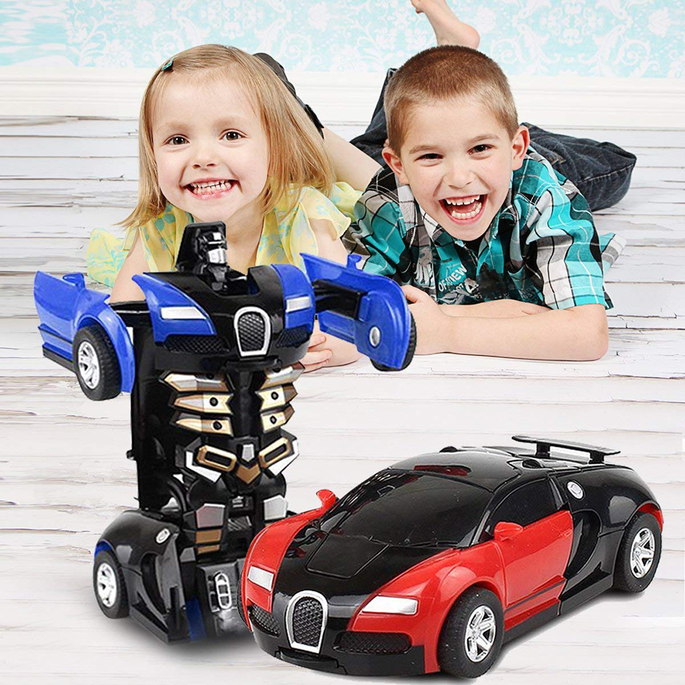 

Magic Cartoon Robot Sports Kids Transformation Car Electronic Game Toddler Deformed Toys For Children