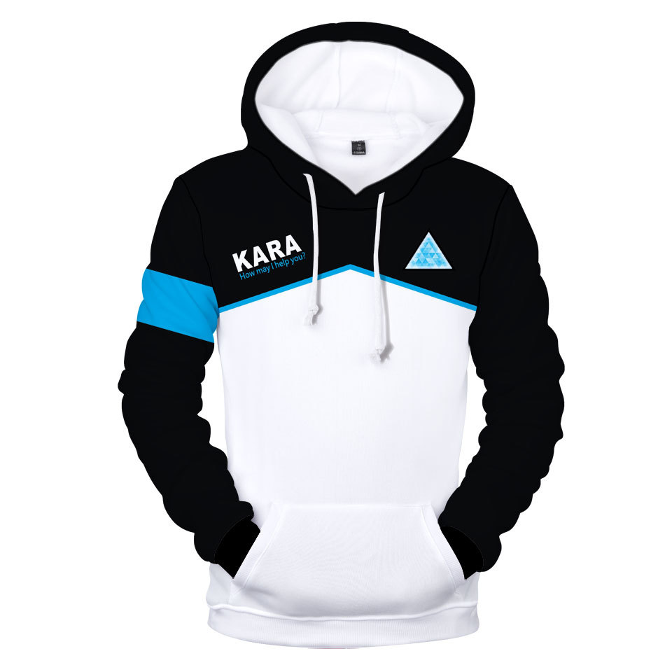 Become Human Casual Printed Hoodies Mens Womens Hooded Sweatshirts Winter Male Hip Hop Pullover Free Shipping