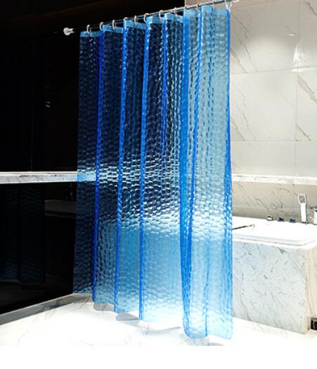 Blue Shower Curtain Tree Nature Bathroom Decor Modern Home Bath Hanging Art EVA