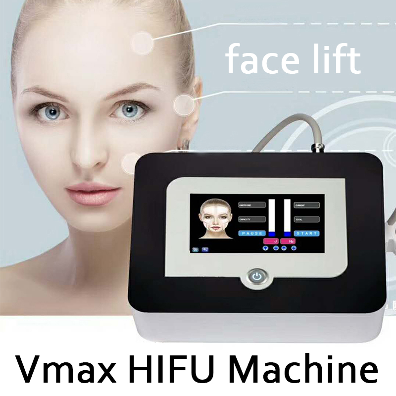 New Arrival Vmax HIFU Face Lift Wrinkle Removal Machine/Vmax Anti Aging V-Max Therapy Device with 3 cartridges