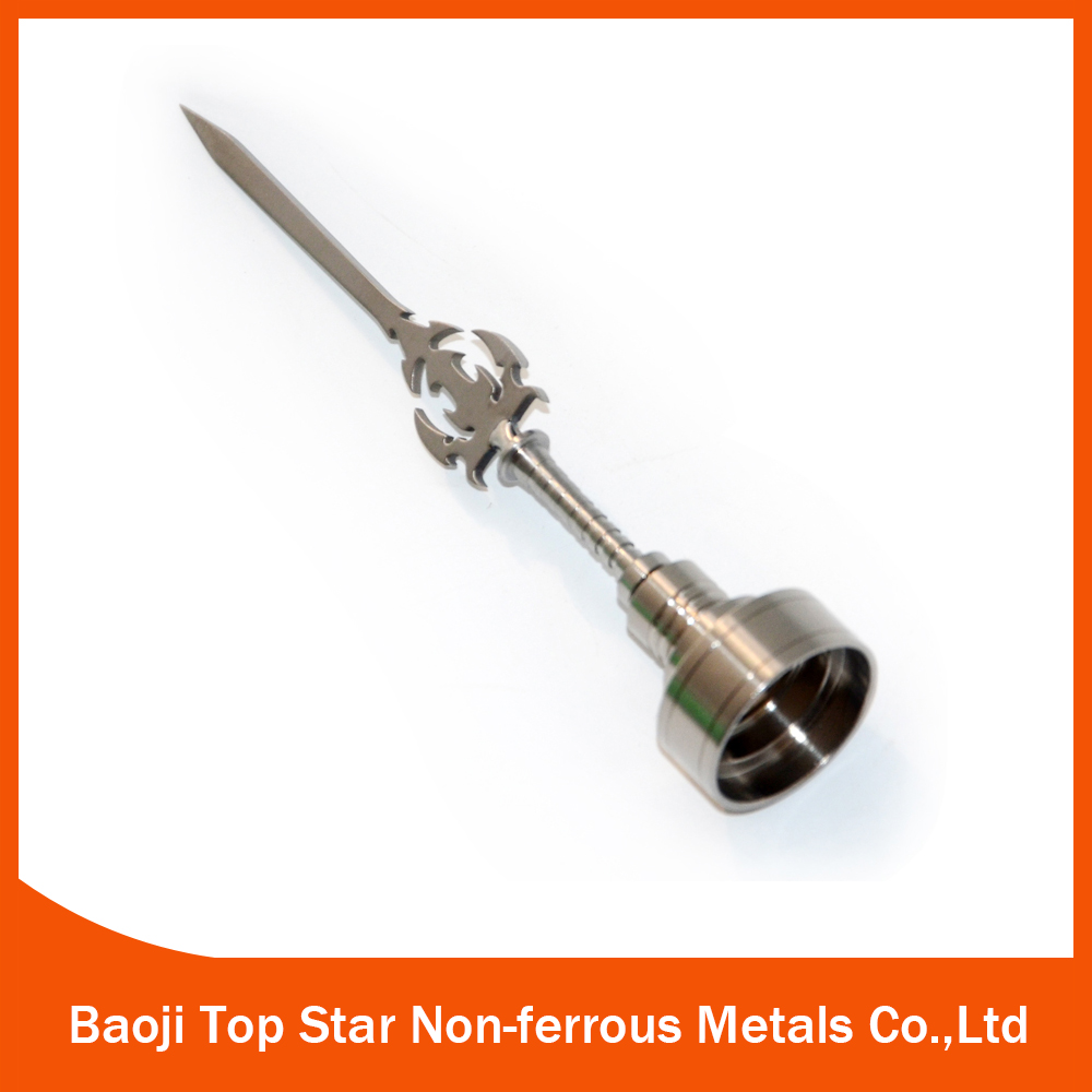 

TItanium Nail Dabber Wax Carving Tool 14&18mm Titanium Carb Cap TItanium Sword