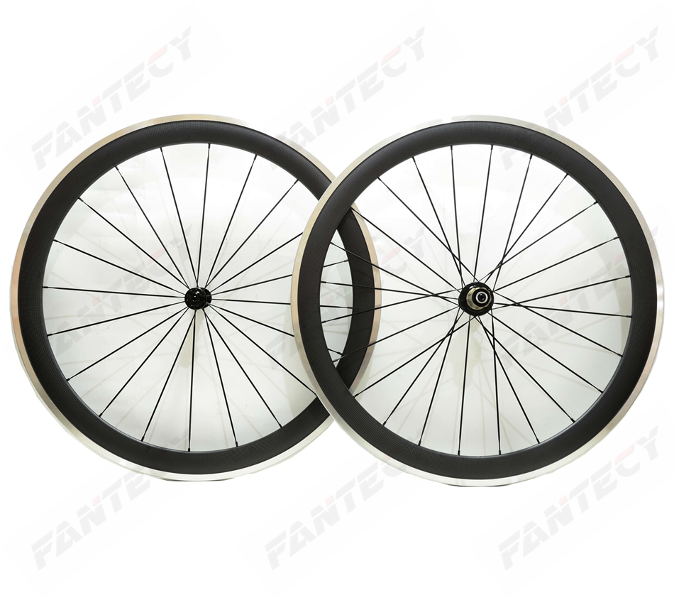 

Free shipping 700C alloy brake surface carbon wheels 50mm depth road bike wheelset 25mm width Clincher alloy rim 3k matte finish