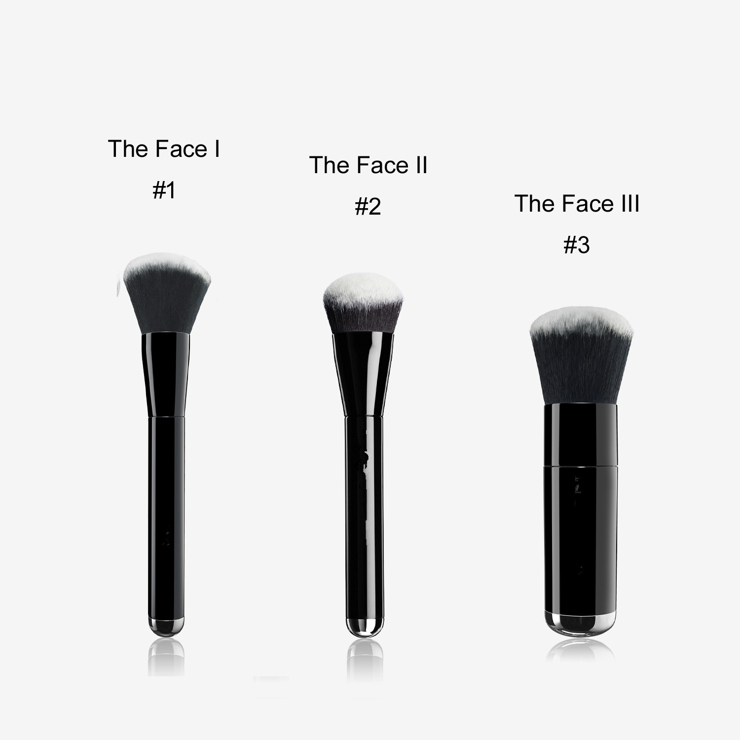 

MJ THE FACE I/II/III Liquid Sculpting/Buffing Foundation Brush No.1/2/3 - Box Package Quality BB Cream Foundation Beauty Makeup Brushes