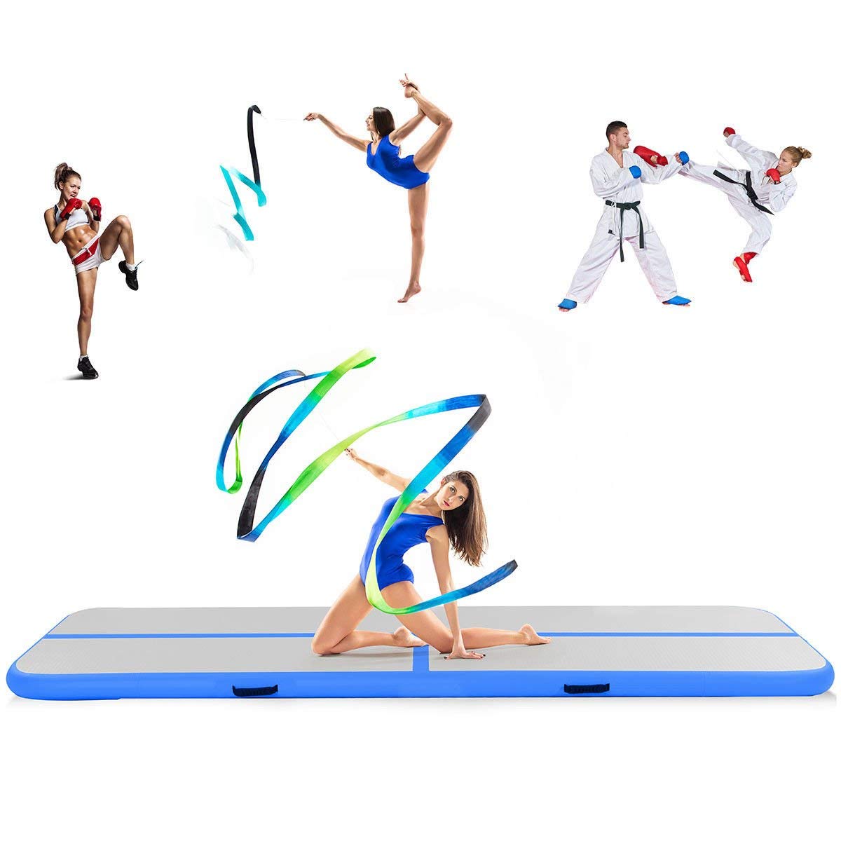 

5m inflatable gymnastics tumbling air tracker equipment mats - for cheerleading, gymastics training, beach, water