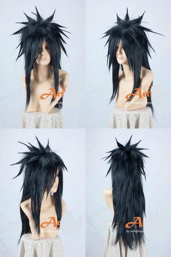 

NARUTO Uchiha Madara Long Black Cosplay Party Wig Animation Modeling Wig Hair>>>Free shipping New High Quality Fashion Picture wig, Picture color