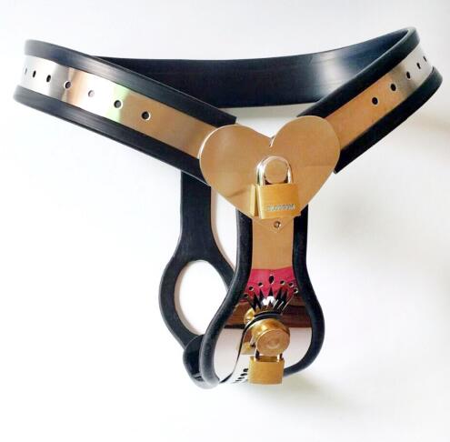 Female Chastity Devices Belt Love Shape Y Type Stainless Steel Bdsm Bondage Adult Toys And Anal Plug Vagina Plug For Women