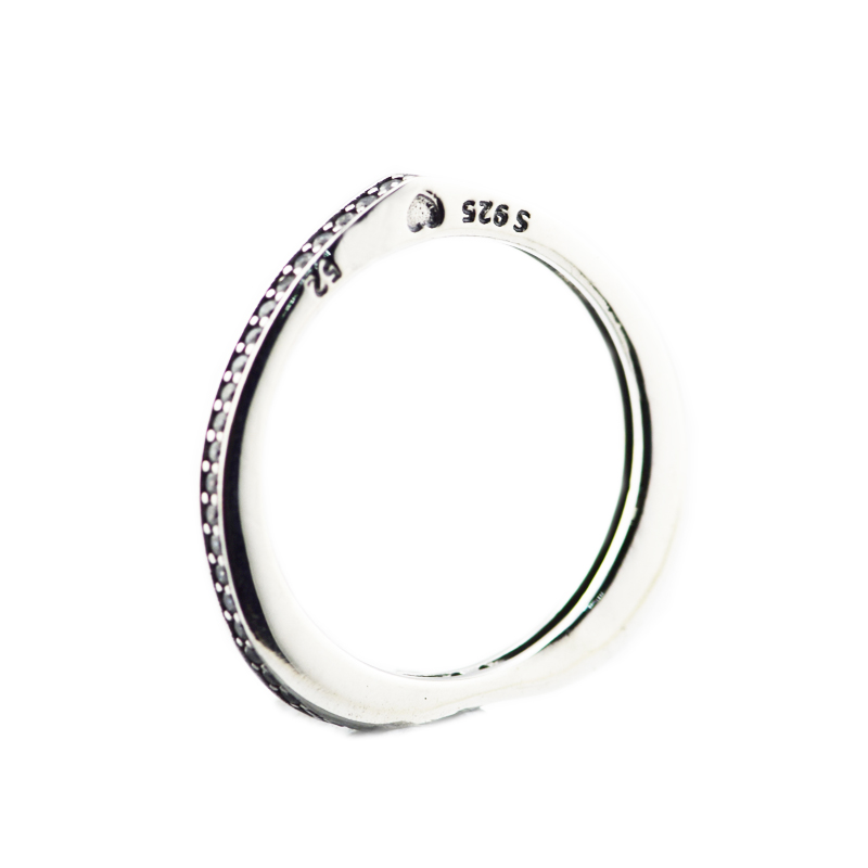 

wholesale New Multi-Colored Arc Love Rings 925 sterling silver Zircon wedding Ring for women men Original fine jewelry anillos